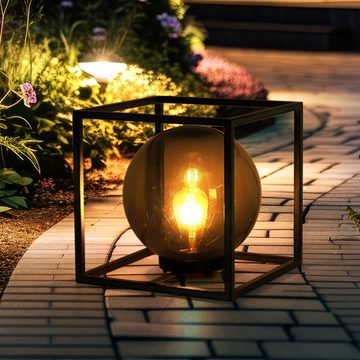 Globo LED Solarleuchte, LED-Leuchtmittel fest verbaut, Warmweiß, Solarkugel für Außen Garten Deko Kugelleuchten Außen Solar 23 cm