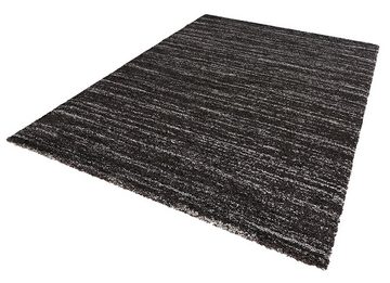 Teppich Hochflor Teppich Delight schwarz grau meliert, MINT RUGS, rechteckig, Höhe: 30 mm