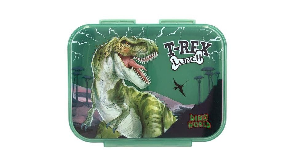 Depesche Lunchbox Dino World Brotdose Reflector, Kunststoff
