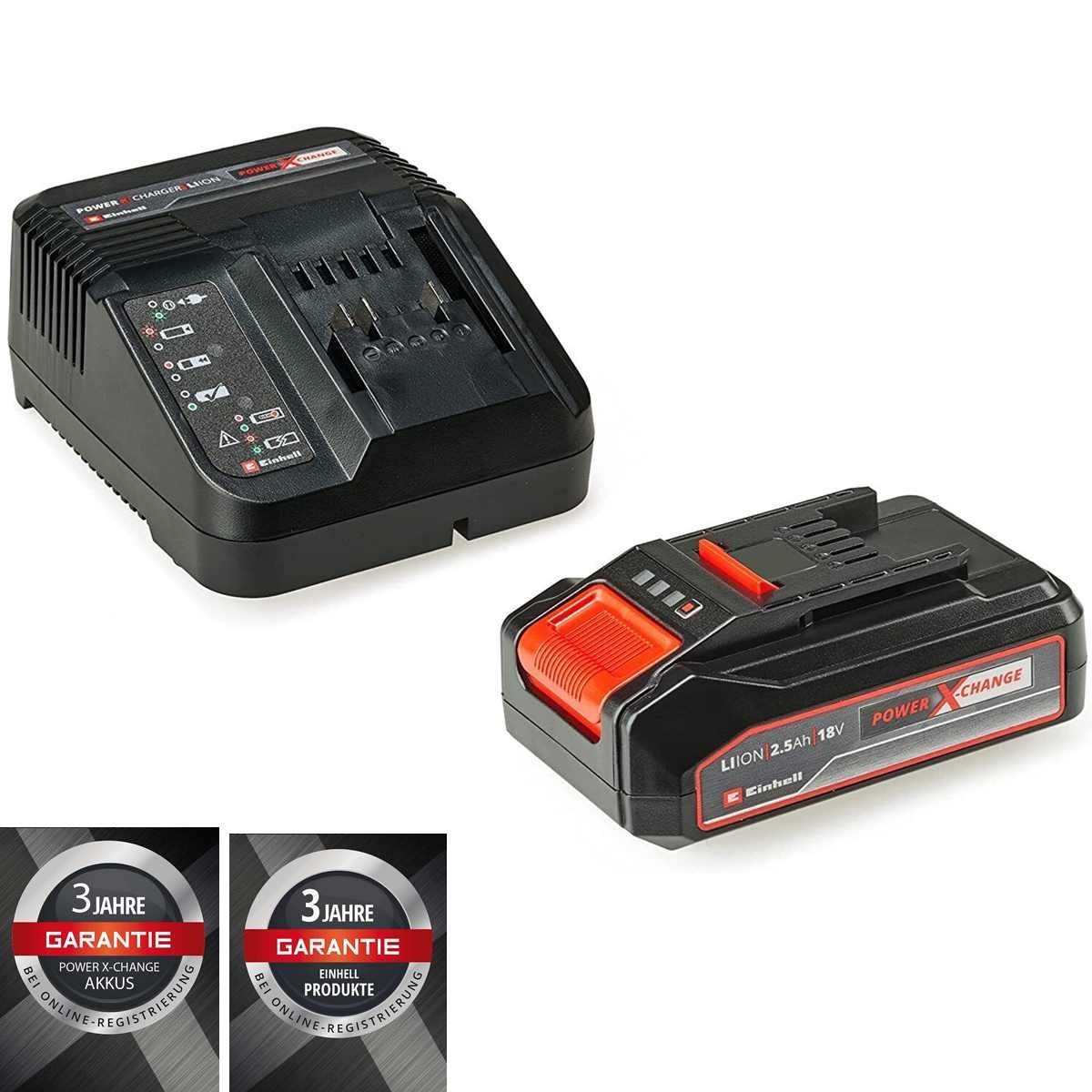 Starter Kit 2,5 Ah Akku & Ladegerät Power X-Change, 18V Akku Starter-Set