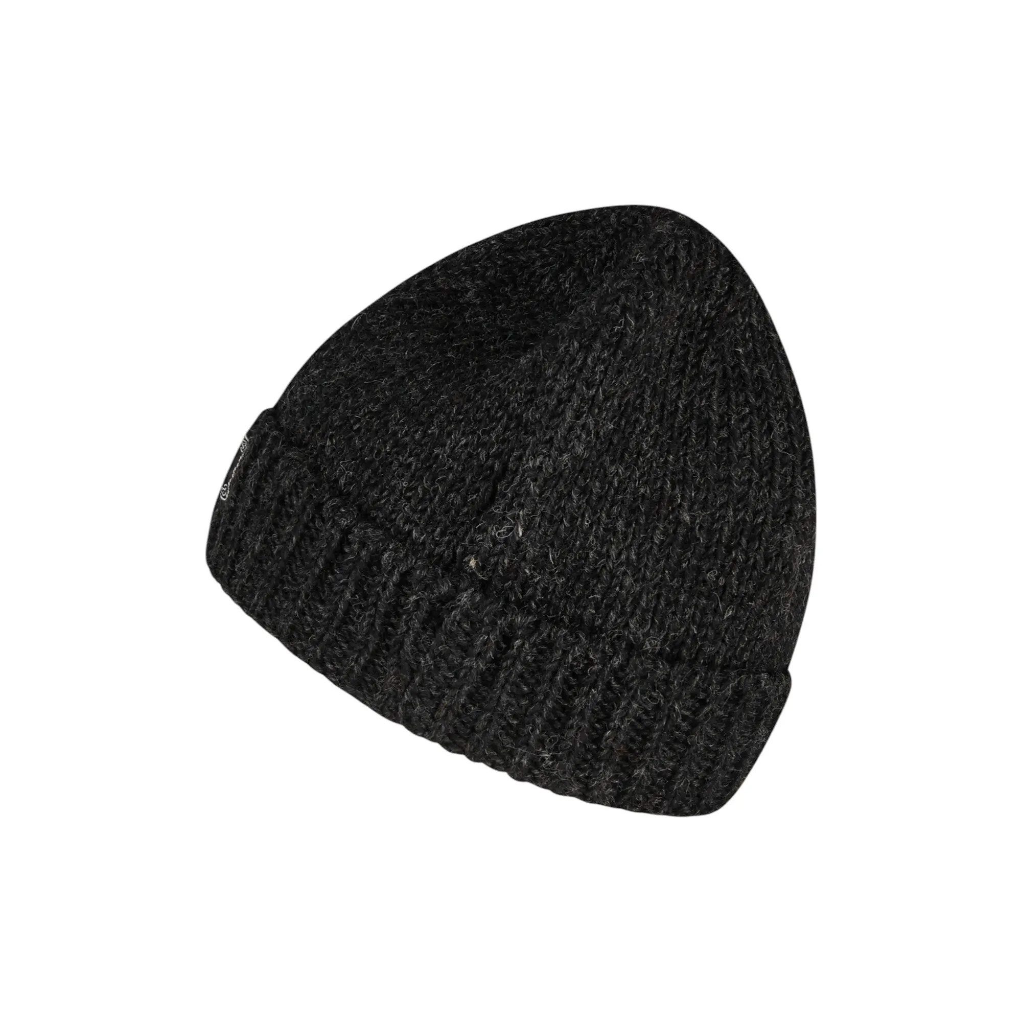 THC Natural Line Strickmütze THC Schafwoll Rollcap 509 anthrazit (1 Stück, 1-St., 1 Stück) Innenfutter: Fleece