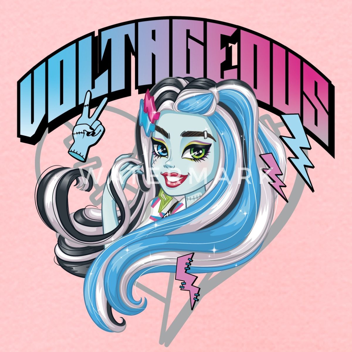 Spreadshirt Hoodie Monster High™ Frankie Stein Voltageous Kinder Premium Hoodie (1-tlg)