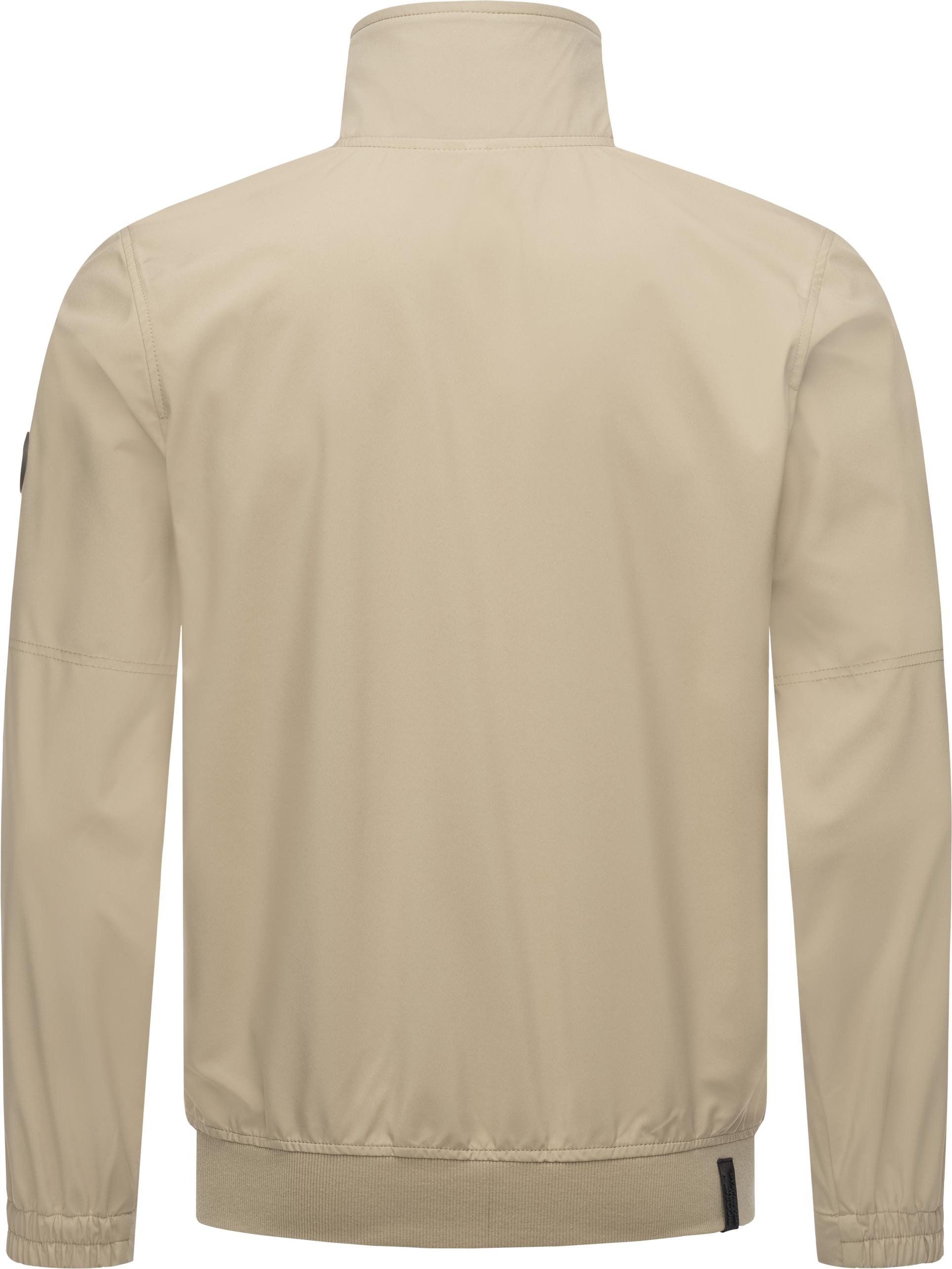 Ragwear Outdoorjacke Collwie wasserdichte Herren Übergangsjacke mit hohem Kragen