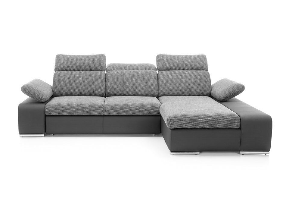 Couch Textil Ecksofa, Wohnlandschaft Design JVmoebel Leder Ecksofa Multifunktion