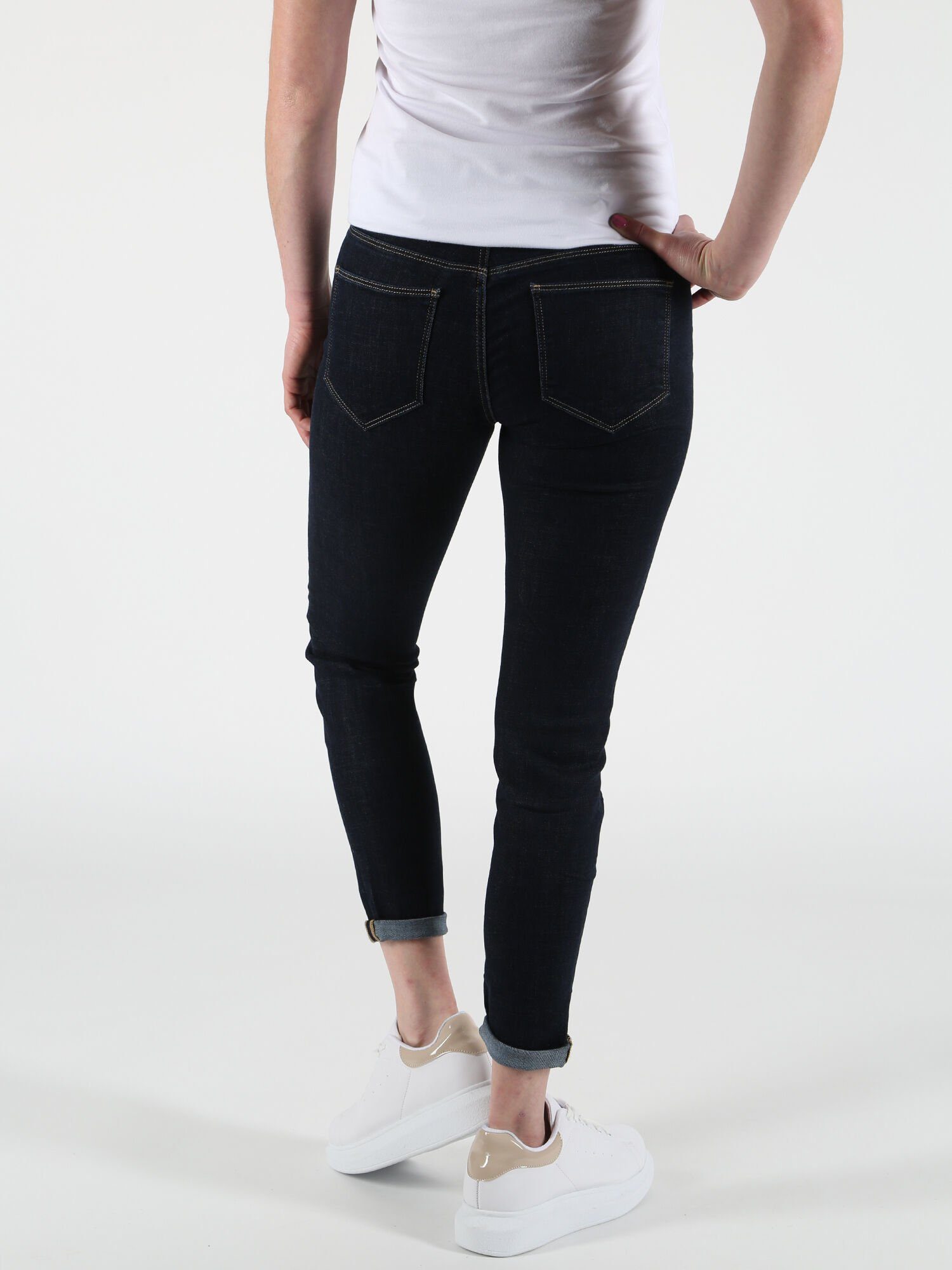 Denim Denim of Raw Skinny-fit-Jeans Miracle