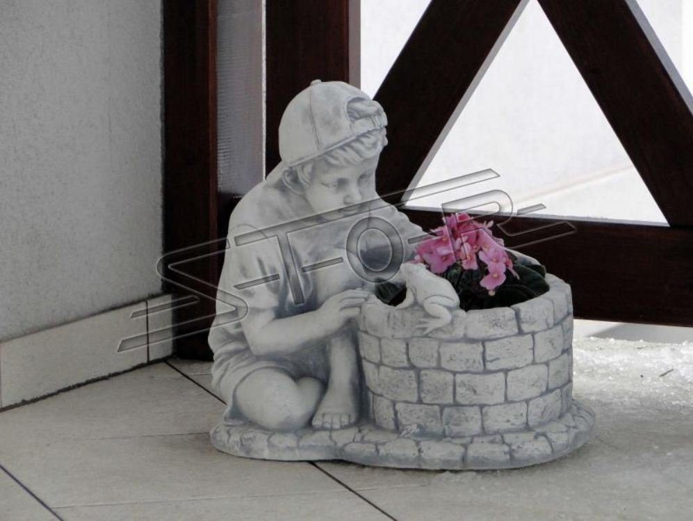 JVmoebel Skulptur Blumenkübel Pflanz Kübel Figur Blumentöpfe Garten Vasen