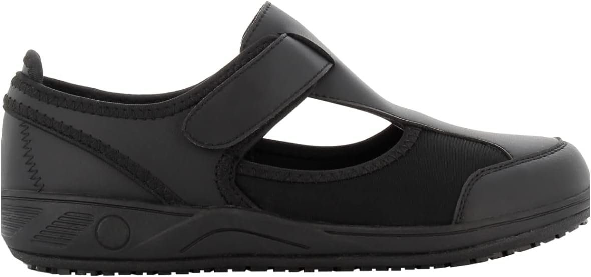 Safety Jogger Arbeitsschuhe Damen CAMILLE Bequemer Schuh aus Lycra - O1, ESD, SRC Sicherheitsschuh Rutschfest - Leicht - Bequem - Vegan - Pflege, Küche oder Innenbereich