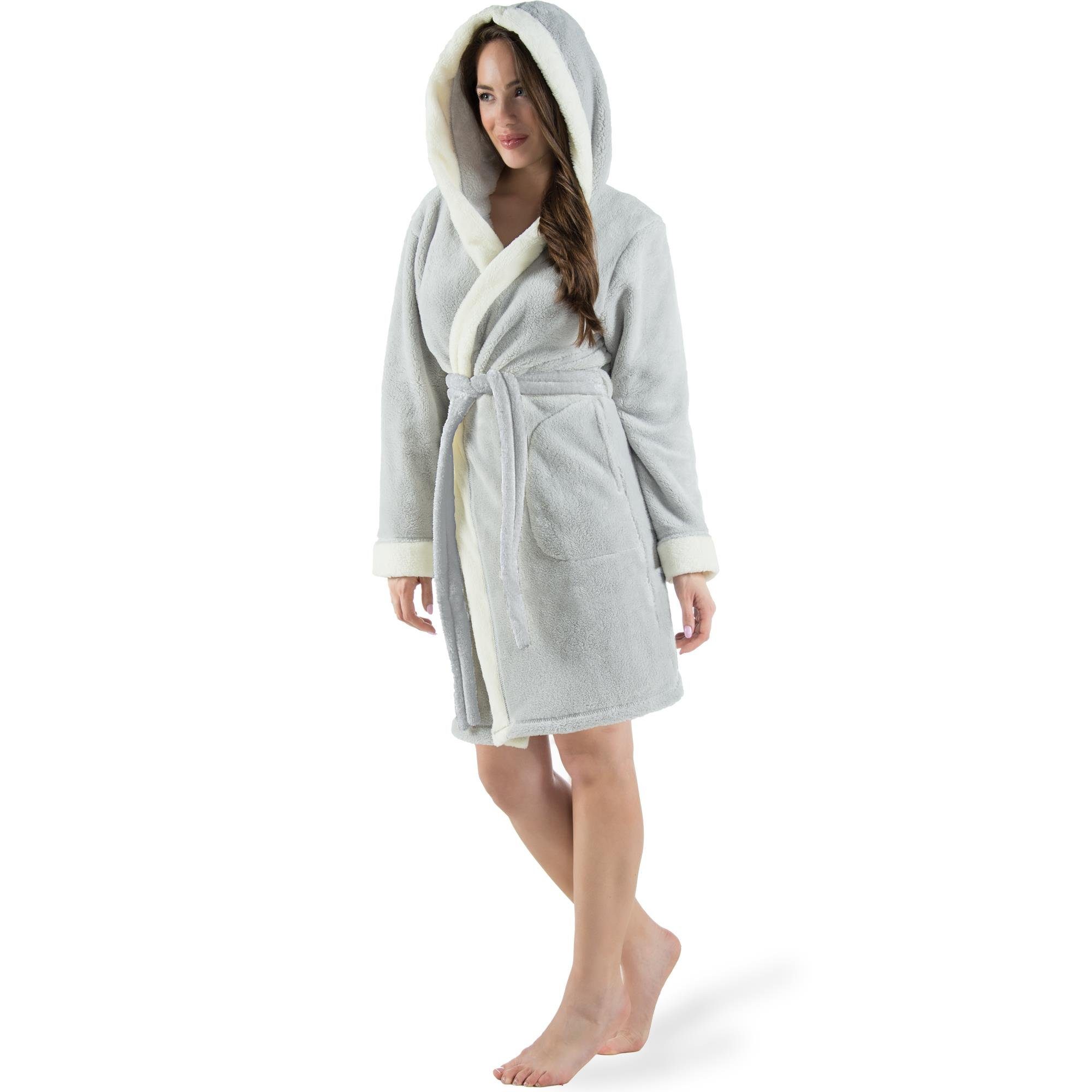 CelinaTex Bademantel Morgenmantel Damen Flausch kurz günstig online kaufen
