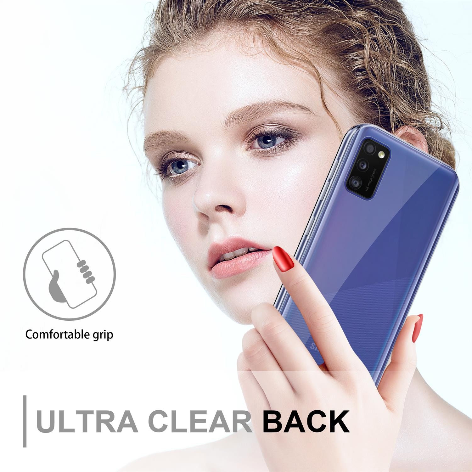 Cadorabo Handyhülle für Samsung Galaxy A41 Hülle Samsung Galaxy A41, Flexible Case Handy Schutzhülle - Hülle - Back Cover 360° Grad