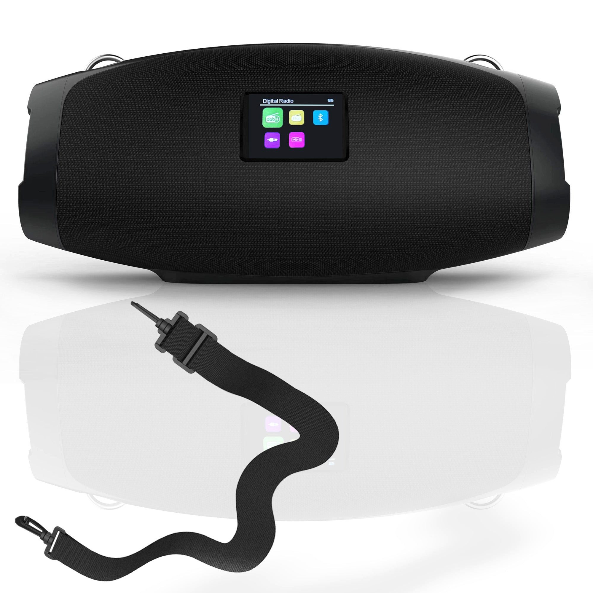 Xoro DAB 800 - Outdoor Radio mit 2x 10W Lautsprecher für Garten & Camping, Digitalradio (DAB) (Digitalradio (DAB), FM‑Radio, DAB+, Robustes Outdoor‑Radio mit kräftigem Stereo‑Sound und DSP‑Technologie)