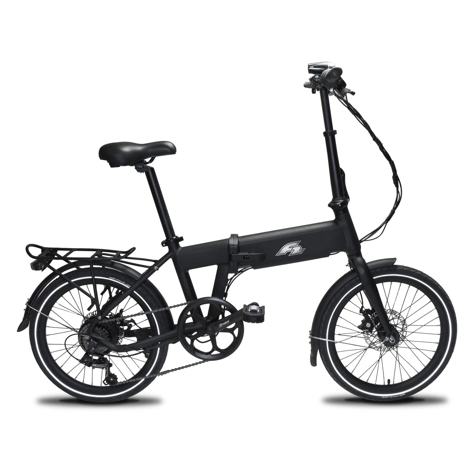E-Bike Cityrad F2 E-Bike Faltbar Folding Compacter Faltrad Pedelec 20kg 20" Schwarz