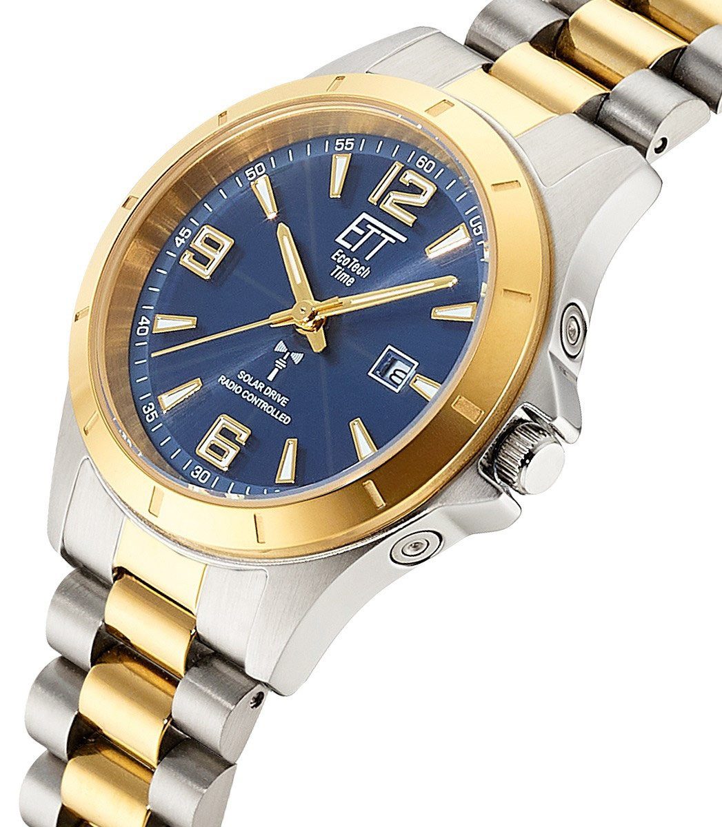 ETT Solaruhr Damen-Armbanduhr Gobi Lady Bicolor/Blau