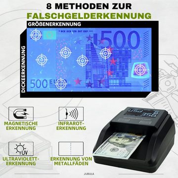 Jubula Geldscheinprüfgerät FD-50, Geldscheinprüfer, EUR USD GBP, Banknotenprüfer & Geldzählmaschine