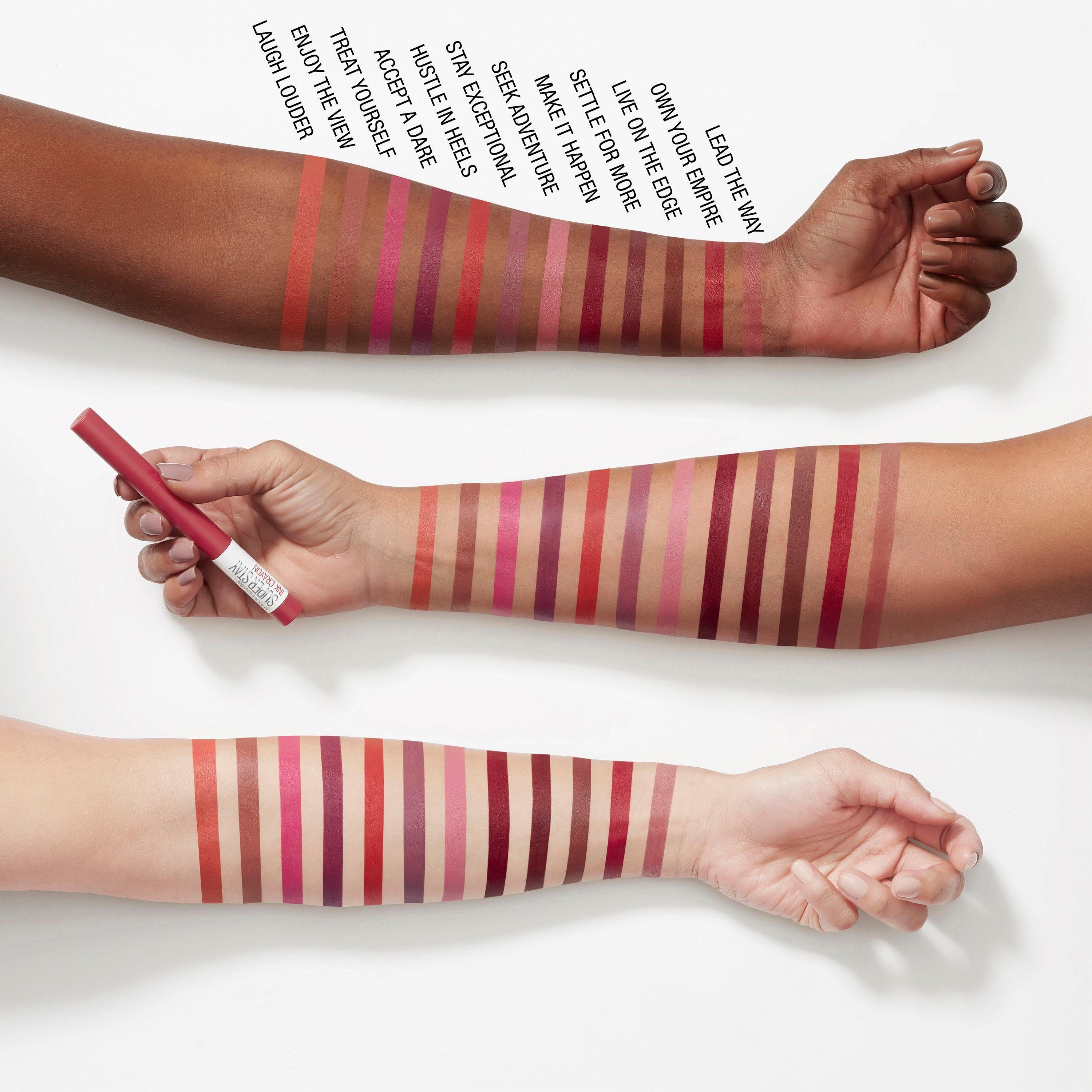 MAYBELLINE NEW YORK Lippenstift SUPER STAY INK CRAYON, matter Lippenstift in klassisch origineller Stiftform