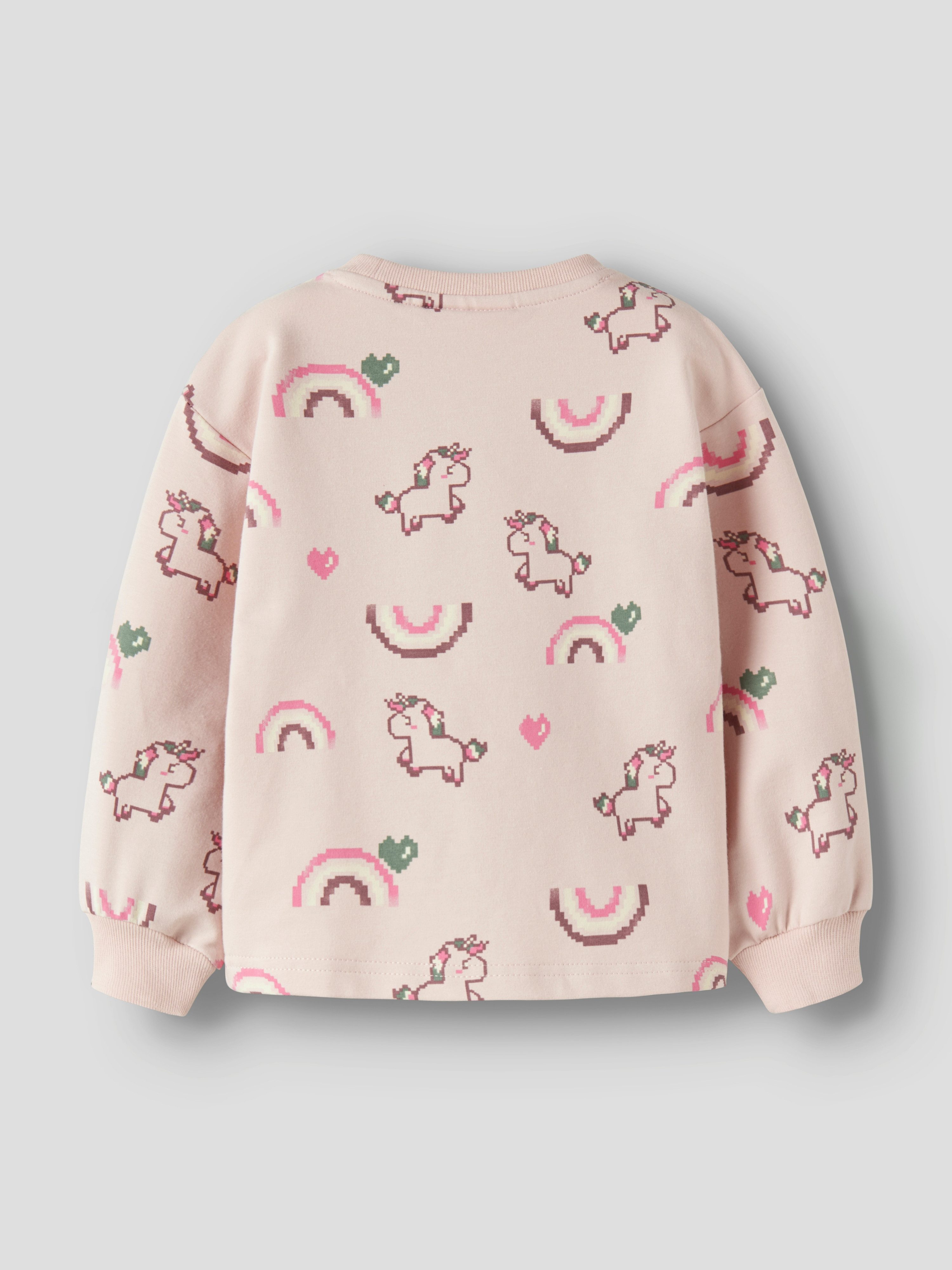 Name It Sweatshirt NMFLILITH LS RLX SWEAT UNB BOX Baumwollmischung, Allover Druck