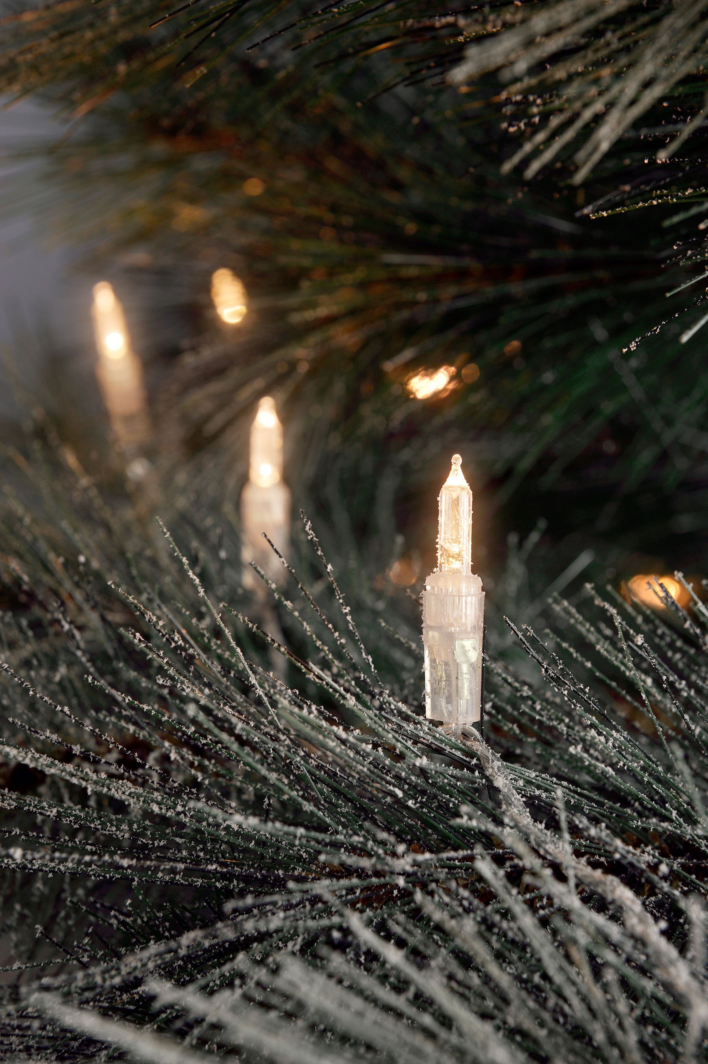 aussen, LED LED-Lichterkette KONSTSMIDE 80 Minilichterkette, weiße Dioden Weihnachtsdeko warm 80-flammig,