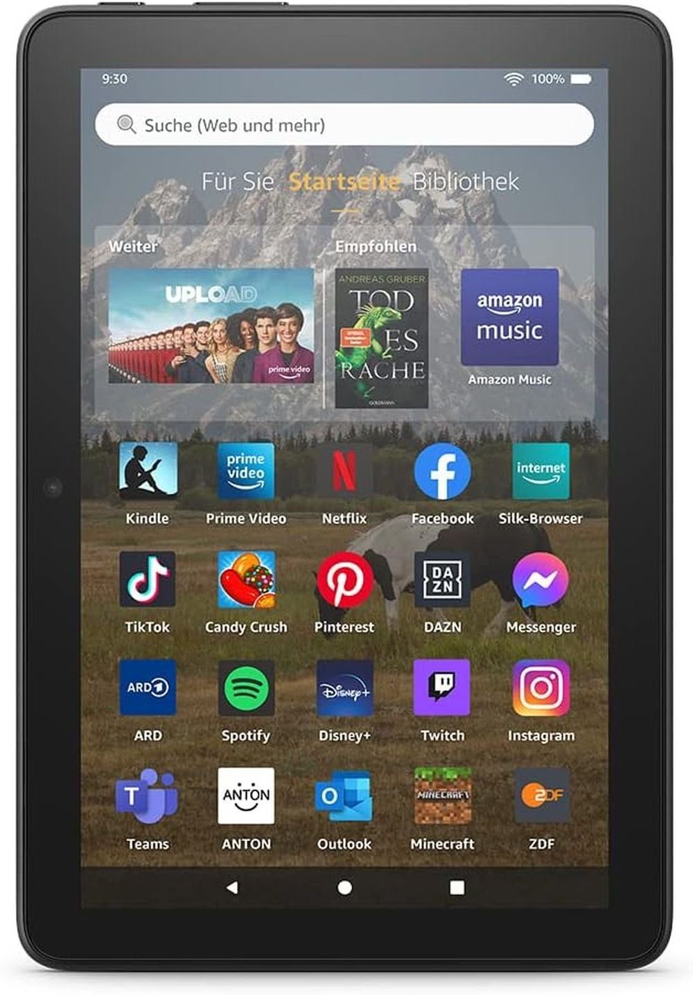 Amazon Amazon Fire HD8 64GB, black Tablet (8", 64 GB, Fire OS)