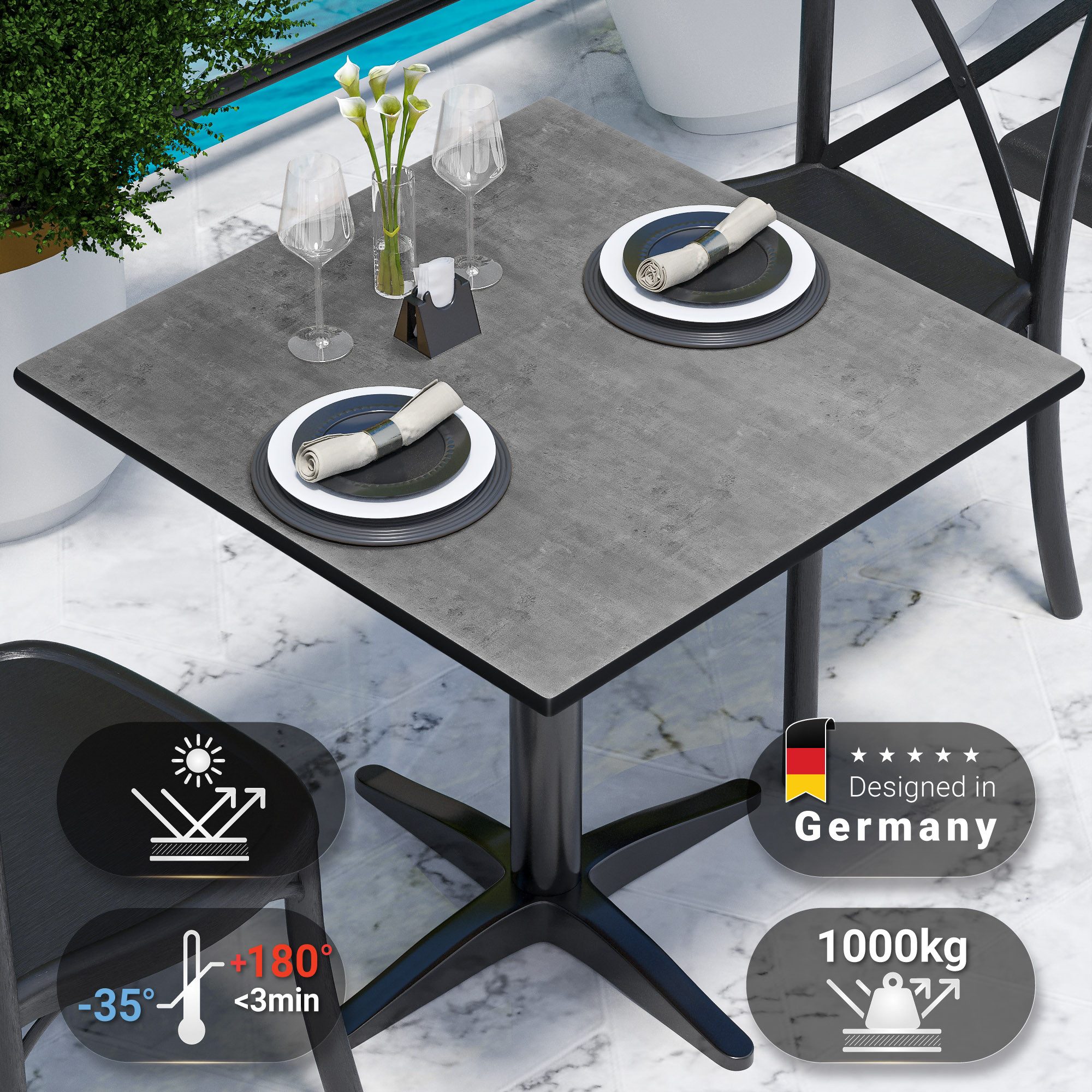GGMMÖBEL Tischplatte COMPACT
