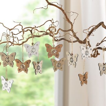 Dekoleidenschaft Dekohänger "Schmetterling" verschiedene Modelle, Frühlingsdeko zum Aufhängen (5 St., 12 St., oder 12 St. im Set), Fensterdeko hängend, Hängedeko, Fensterschmuck, Hängedekoration