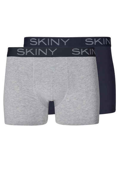 Skiny Retro Boxer 2er Pack Cotton (Spar-Set, 2-St) Retro Short / Pant - Baumwolle - Ohne Eingriff -