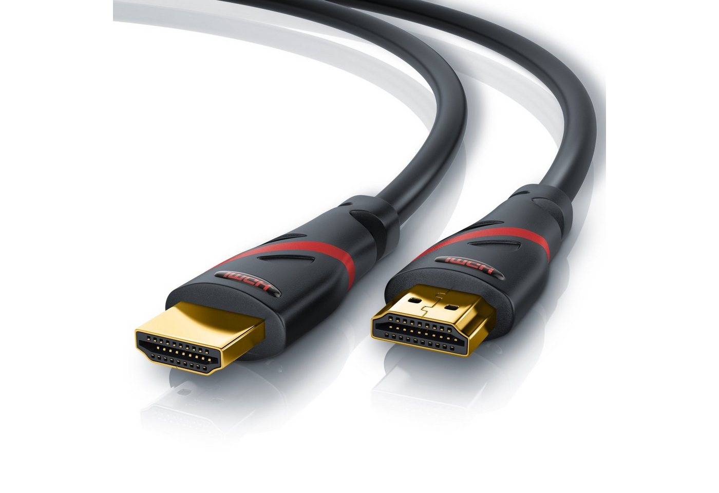 CSL 4K Ultra HD, UHD, Full HD, 3D, ARC, High Speed mit Ethernet - 3m HDMI-Kabel, 2.0b, HDMI Typ A (300 cm), CEC, HDCP, 3-fach geschirmt, für TV, PC, Konsole, Streaming und Gaming