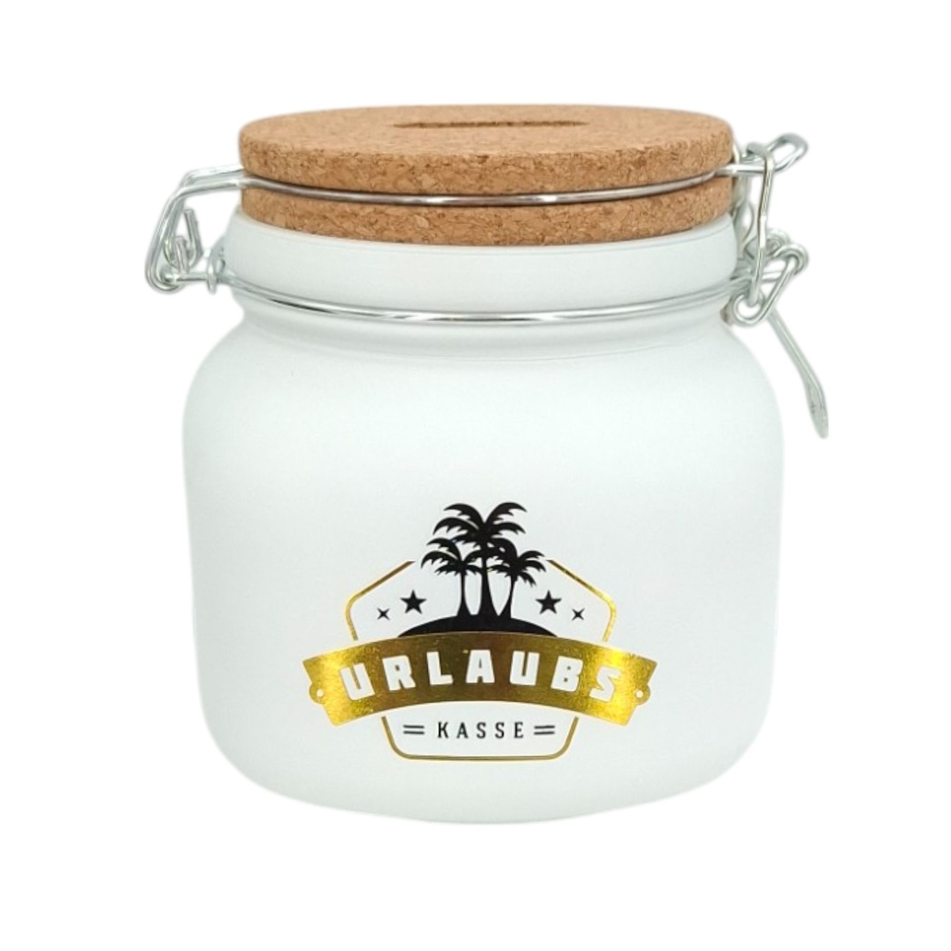 HERGO Creation Spardose HERGO Sparglas URLAUBSKASSE mit Korkdeckel Spardose günstig online kaufen