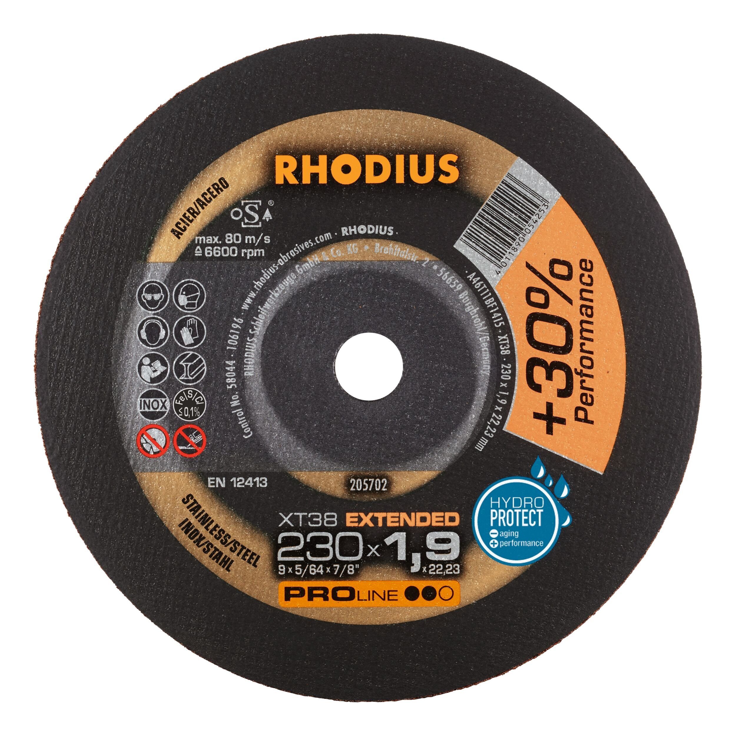 Rhodius Trennscheibe x mm, - Extradünne x XTS, XT38 22,23 mm 230 Ø 230 PROline PROline 1,9