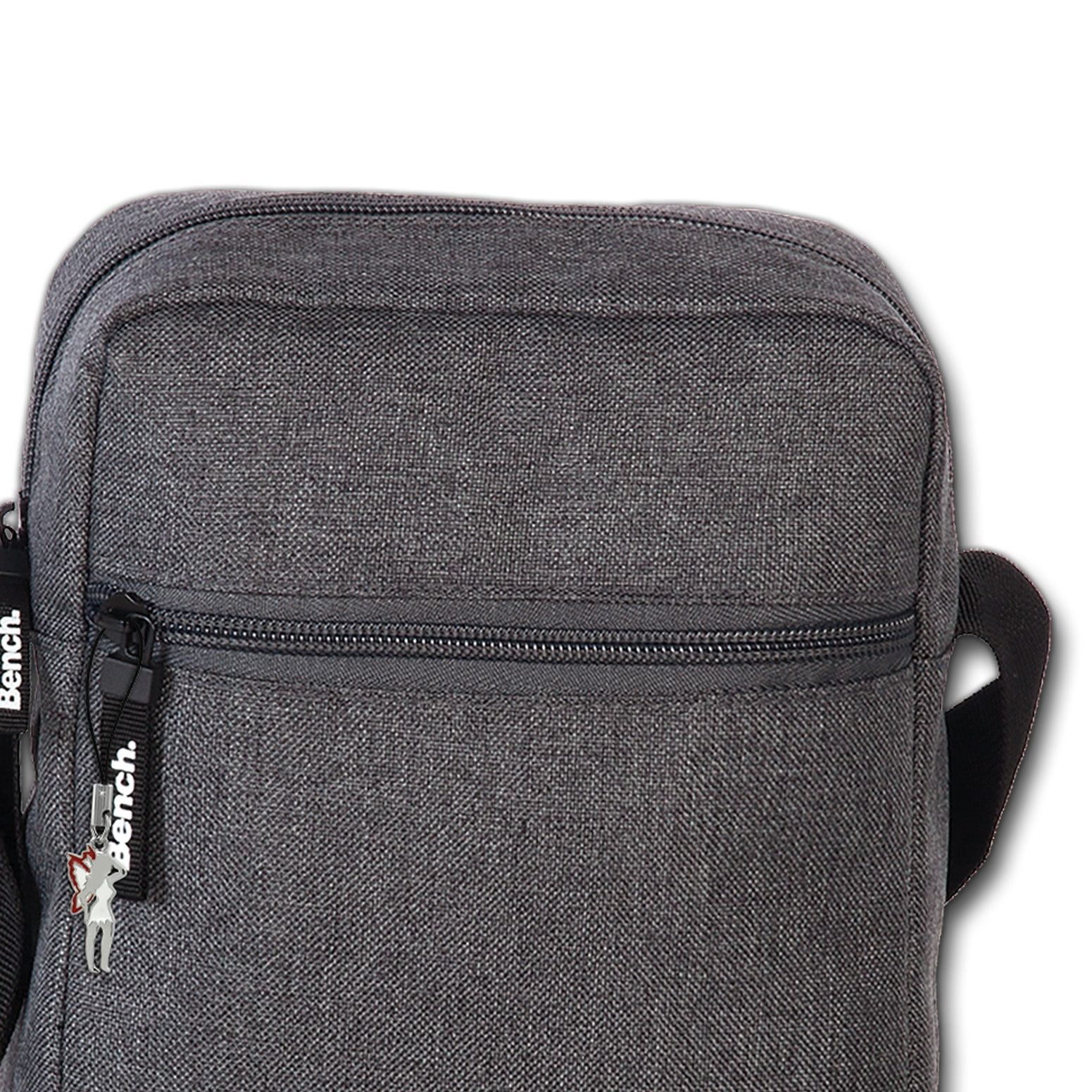 Bench. Schultertasche Bench stylische Cross Body Polyester (Umhängetasche), Unisex Polyester Umhängetasche, grau ca. 17cm