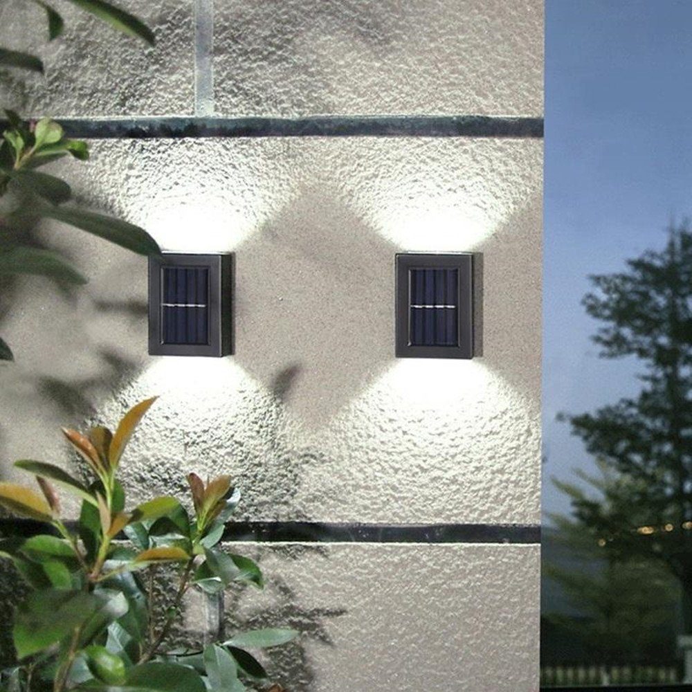 LETGOSPT Außen-Wandleuchte 4er LED Solarleuchte Up günstig online kaufen