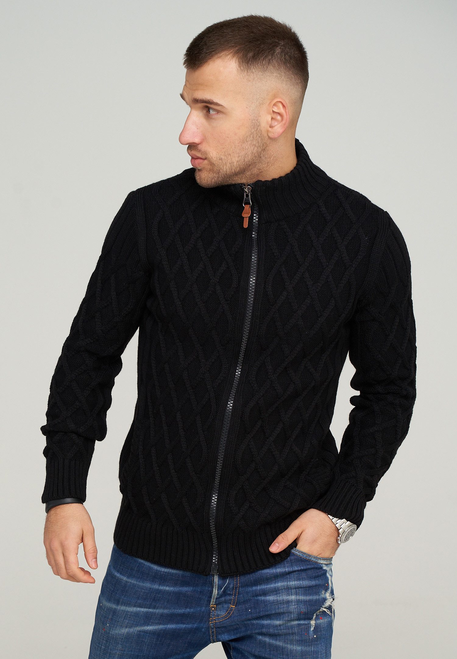 CARISMA Strickjacke MKELIJA mit modischem Zopfmuster