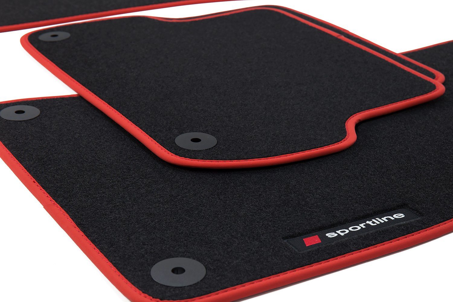teileplus24 Auto-Fußmatten PV103 Velours Fußmatten Set kompatibel mit Audi A4 B8 8K 2008-2015 – Bild 3 von 5