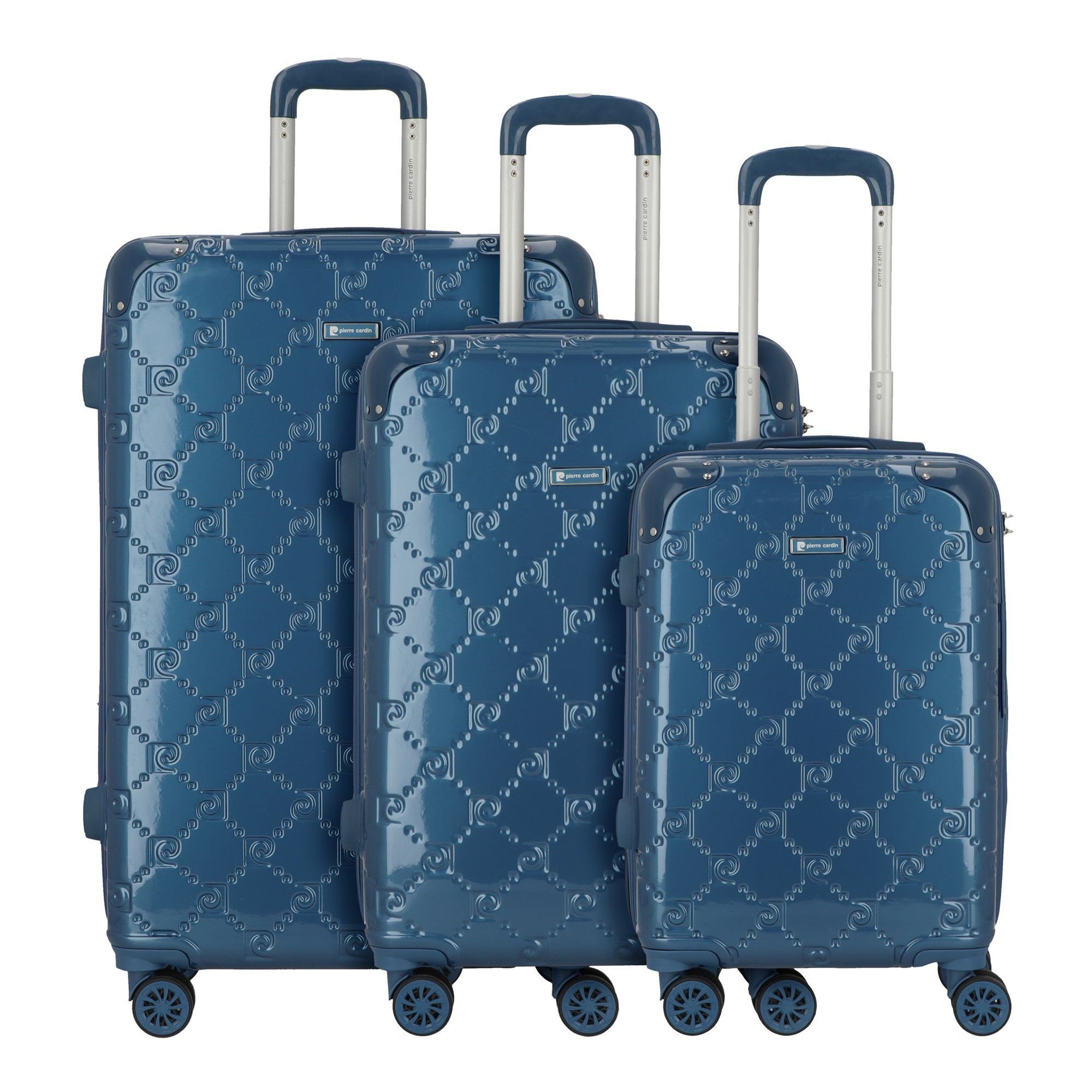 Pierre Cardin Trolleyset, 4 Rollen, (3-teilig, 3 tlg), ABS, Polycarbonat