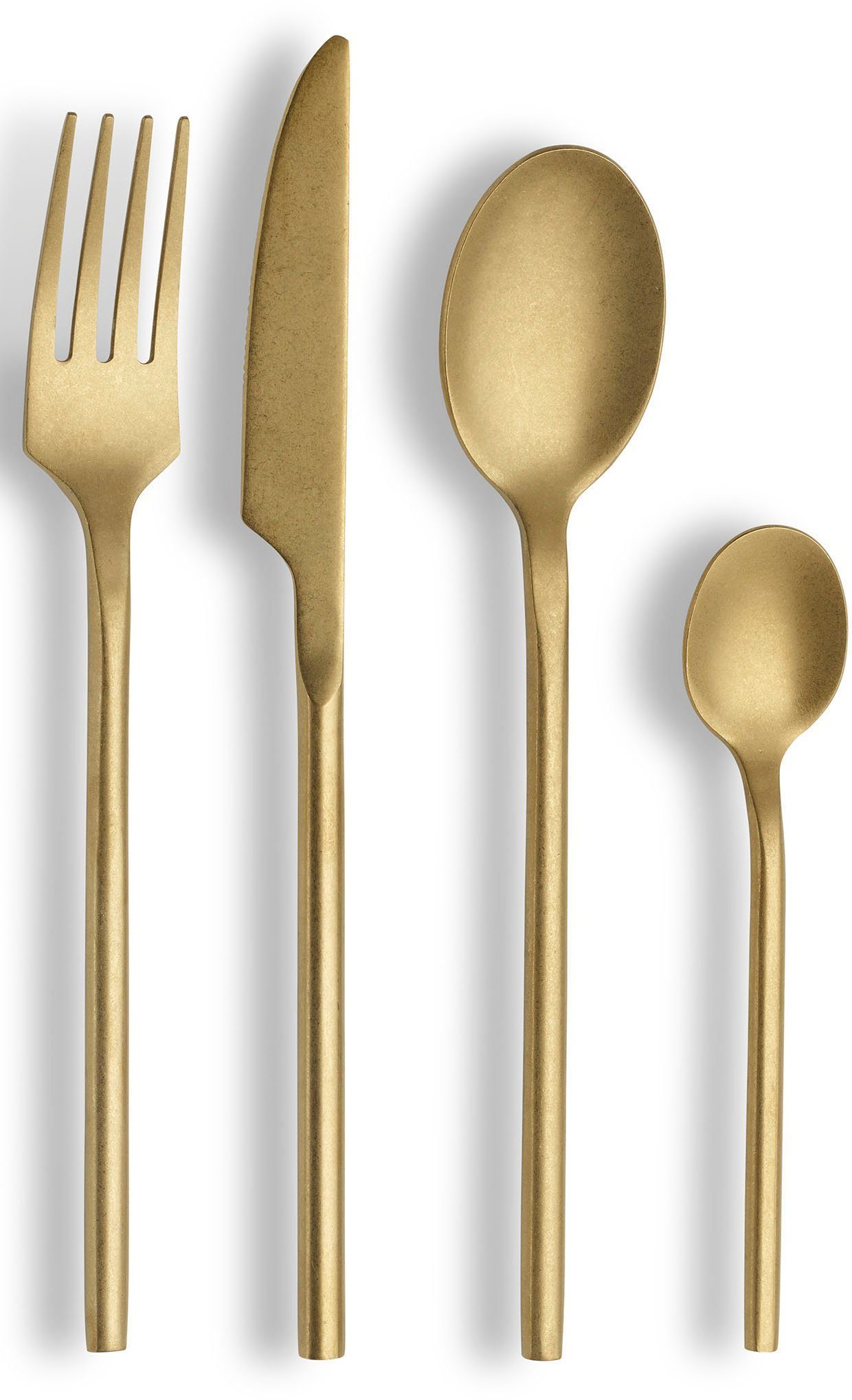 ECHTWERK Besteck-Set Bari (16-tlg), 4 Personen, Chromnickelstahl 18/10, Edelstahl