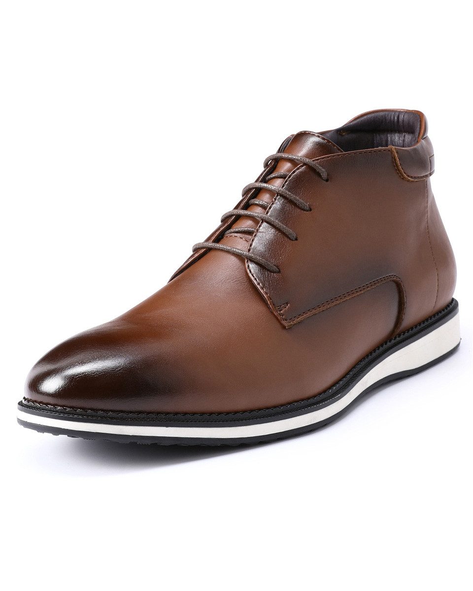 Allthemen Schnürstiefel Herren Elegante Stiefelette Vielseitig für Business und Freizeit