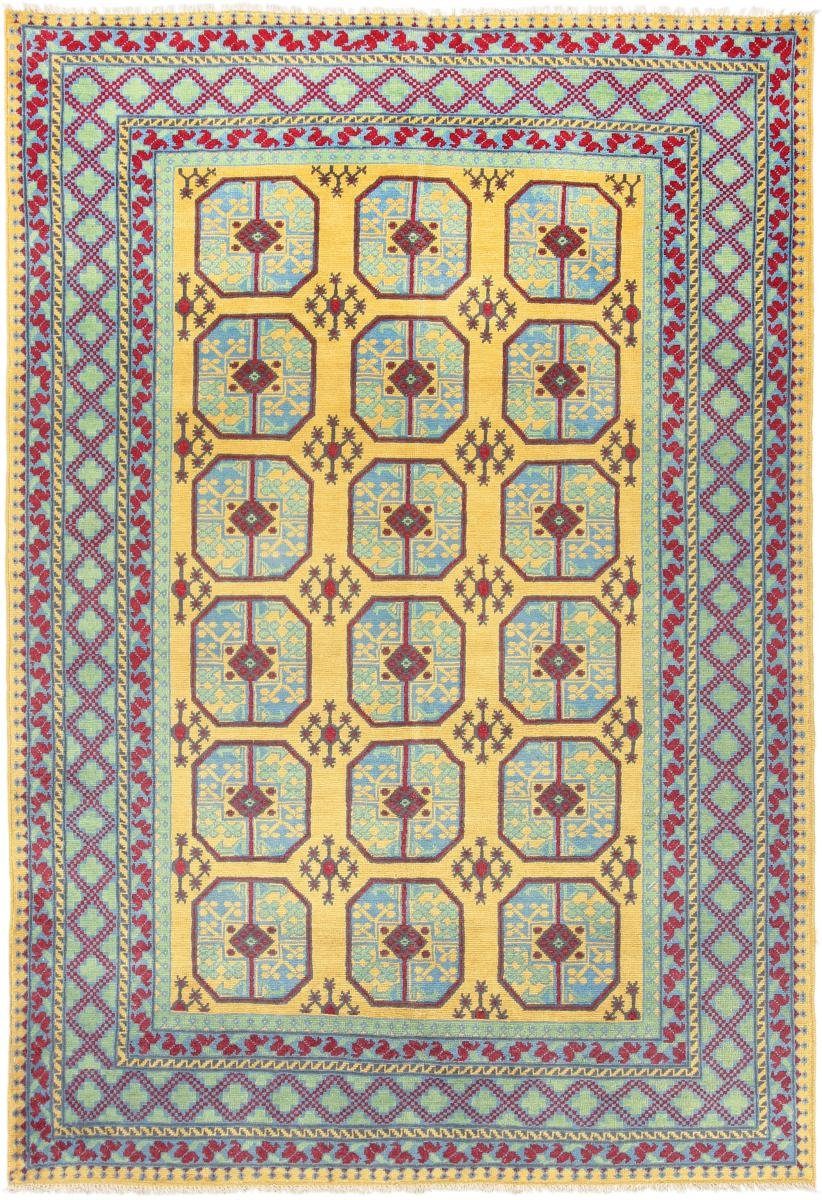 Orientteppich Afghan mm 6 Höhe: Akhche Trading, Orientteppich, rechteckig, 201x295 Handgeknüpfter Nain