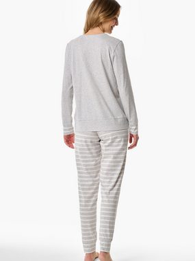 Schiesser Pyjama lang - Casual Essentials (2 tlg) schlafanzug schlafmode bequem