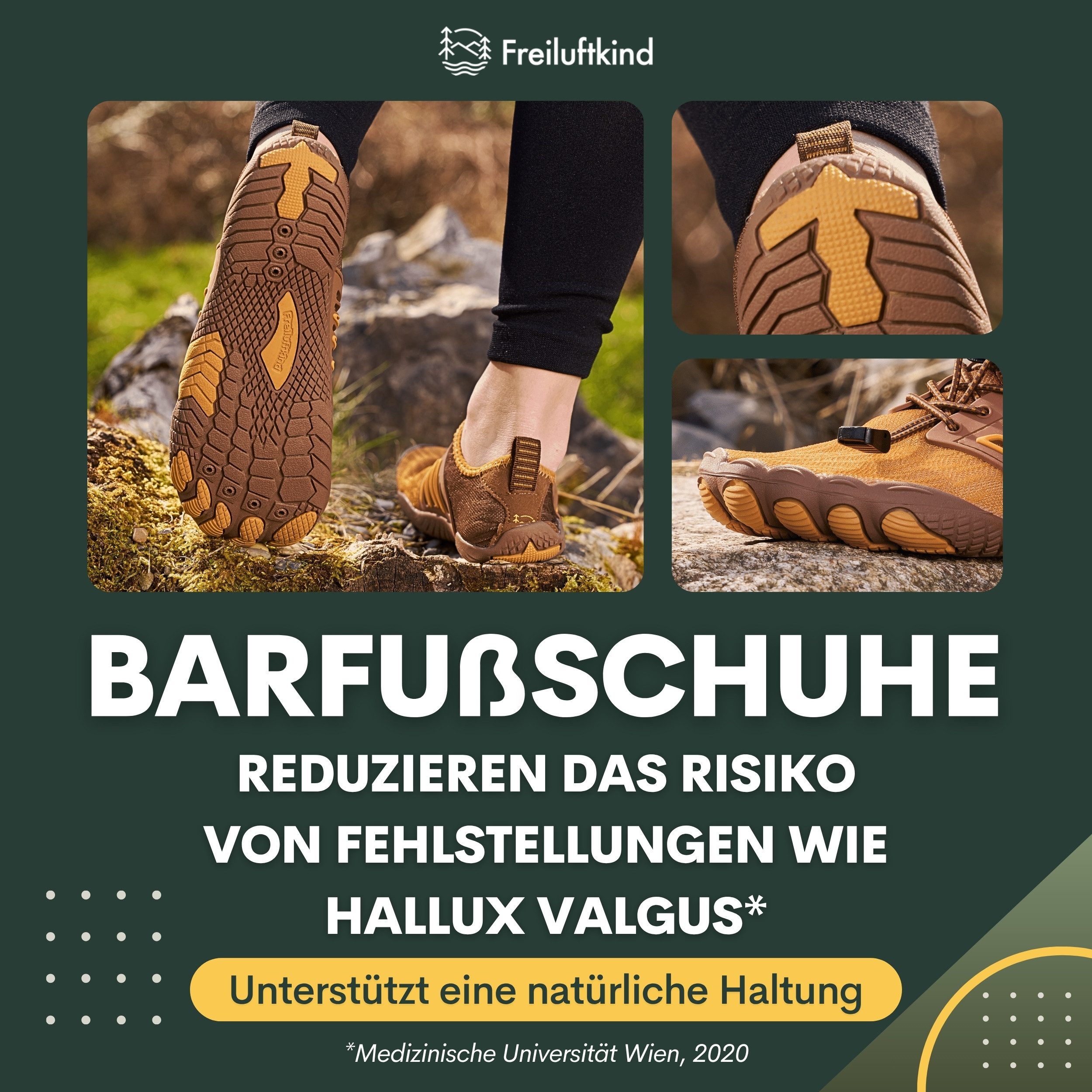 Freiluftkind Das Original – Tokai rutschfester Barfußschuh Schnellverschluss – Bild 5 von 5
