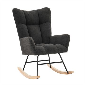 XDeer Kinderschale Moderner Schaukelstuhl mit hoher Rückenlehne und Armlehnen, bequeme und einzigartige Stühle geeignet für Wohnzimmer