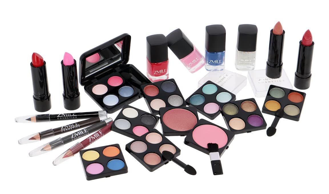 ZMILE COSMETICS Schmink-Koffer Schminkkoffer Set Alu Profi-Qualität 51 teil günstig online kaufen