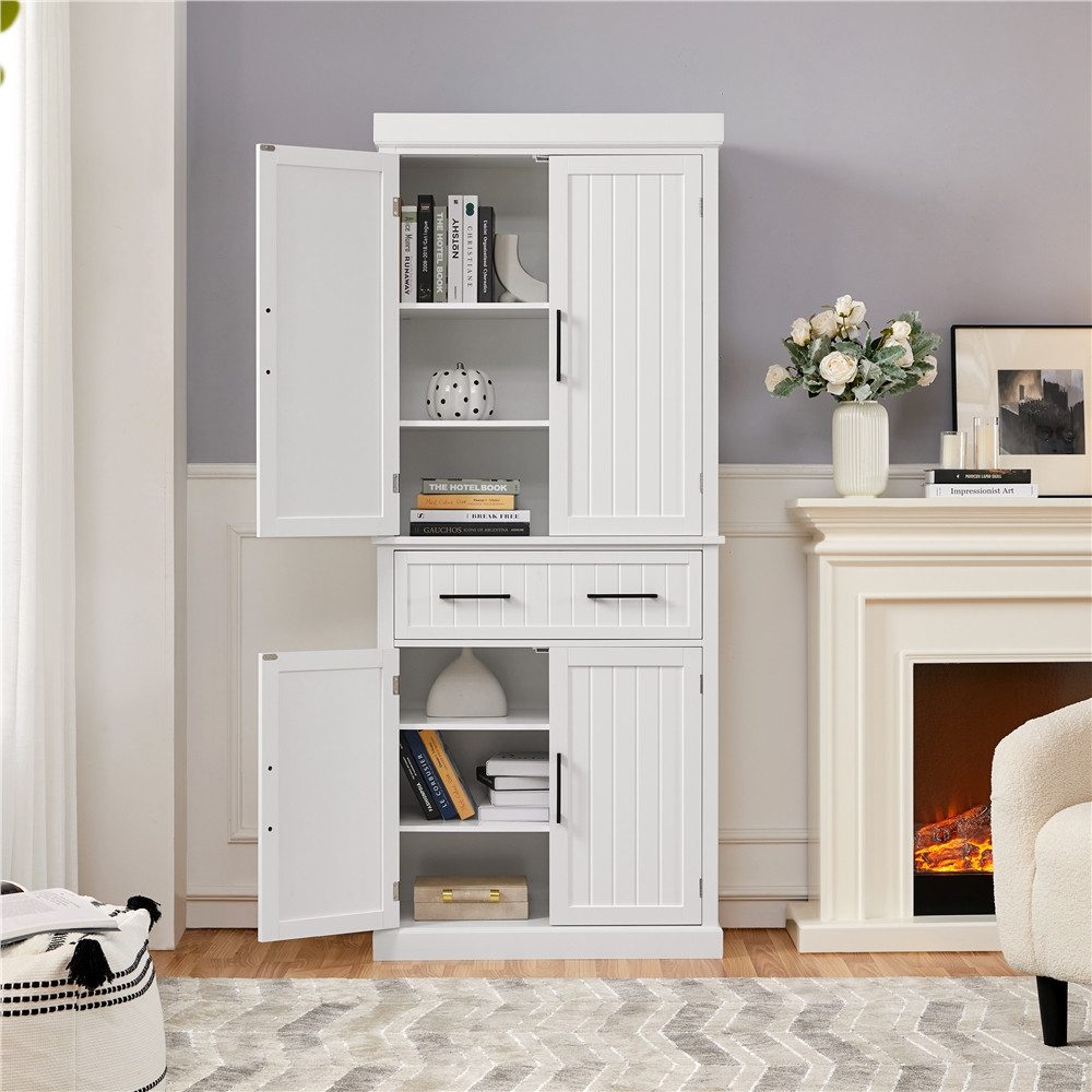 Yaheetech Küchenbuffet Küchenschrank mit Höhenverstellbaren Regalbretter & günstig online kaufen