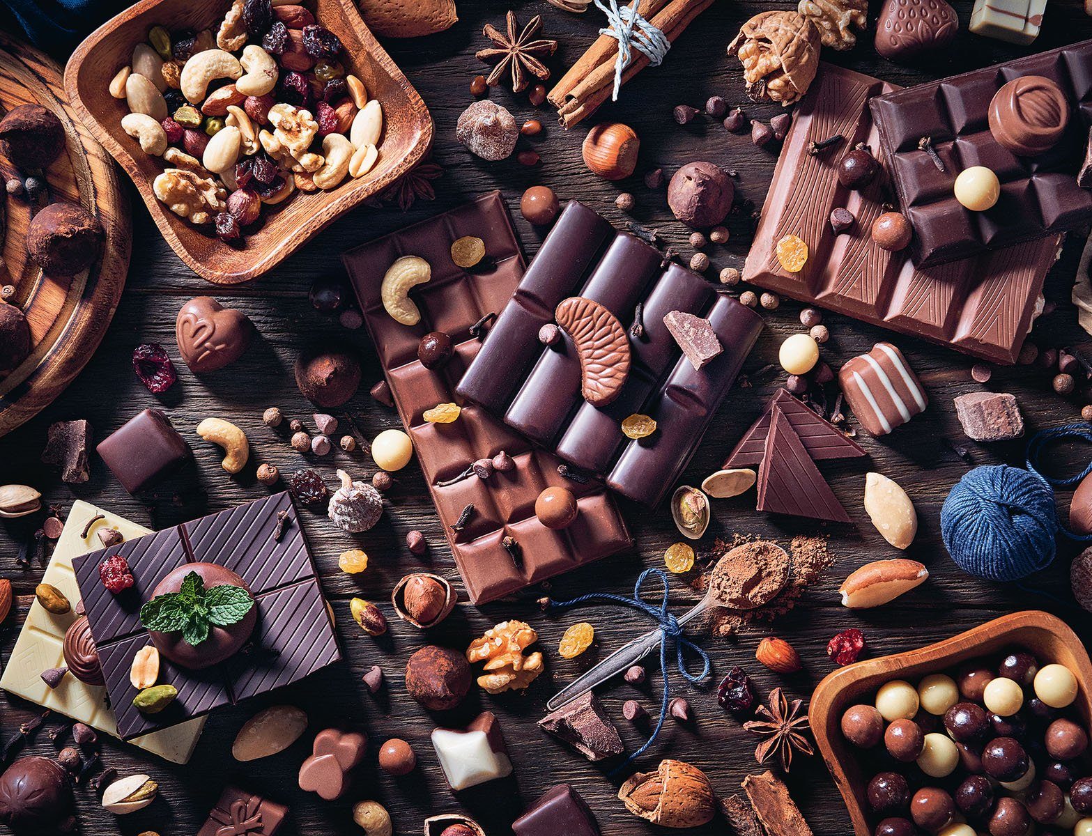 Ravensburger Puzzle Schokoladenparadies, 2000 Made - Wald in - schützt Germany, weltweit Puzzleteile, FSC®