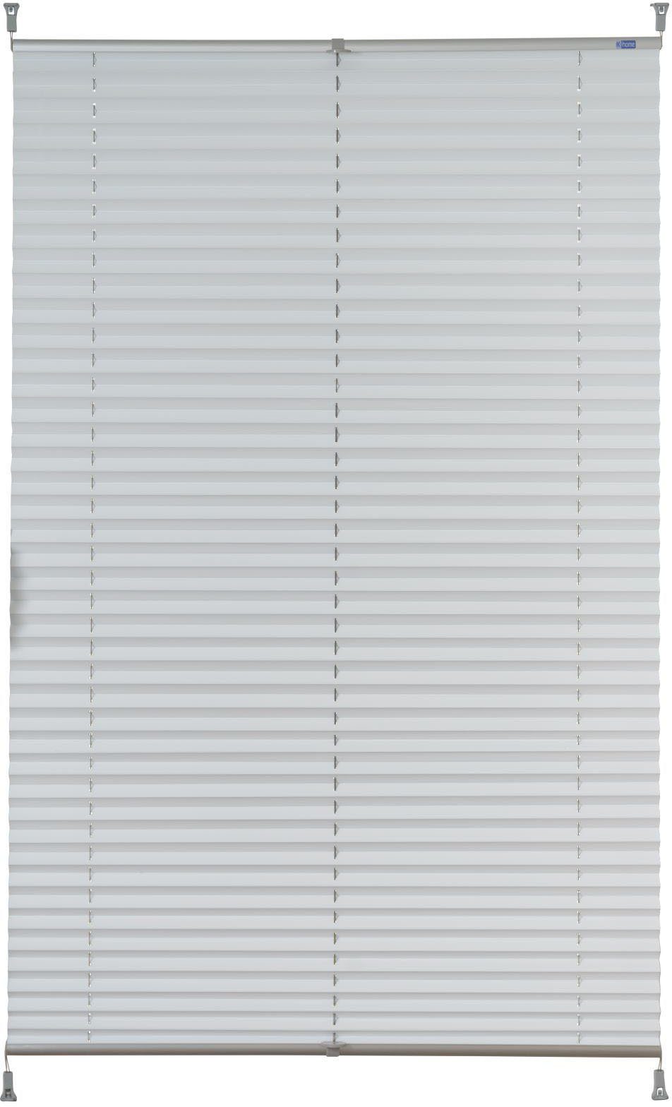 K-HOME Plissee Elsa, verdunkelnd, ohne Bohren, verspannt, Klemmfix