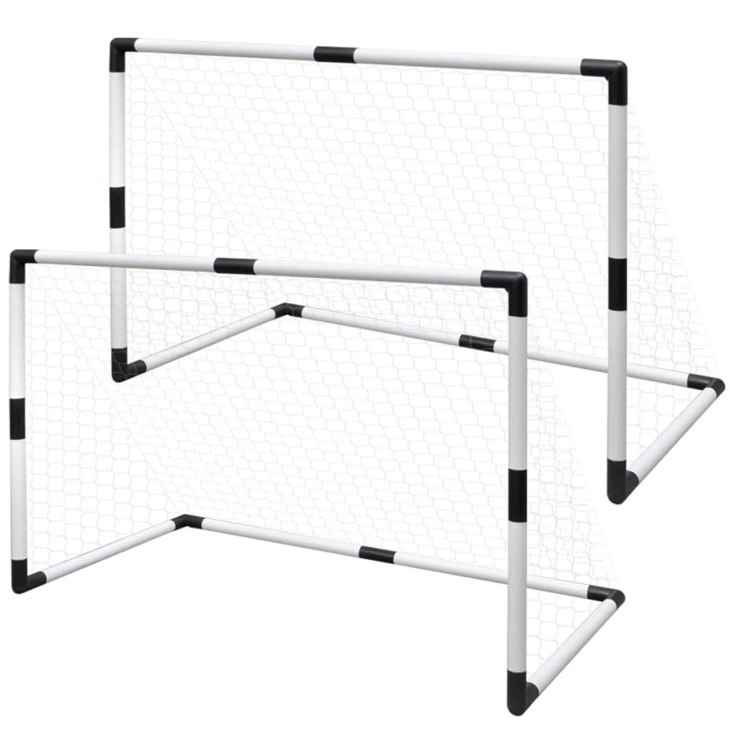 Fußballtor Mini Fußball Torpfosten Netz Set 2 Stück für Kinder