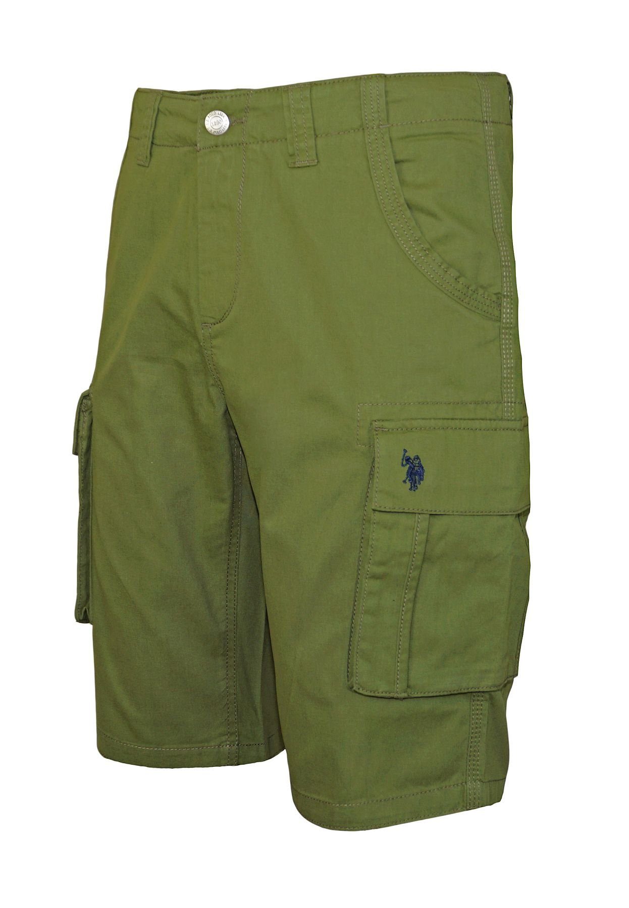 U.S. Polo Assn Cargoshorts Shorts olive mit großen Cargo Hose ELFRED kurze