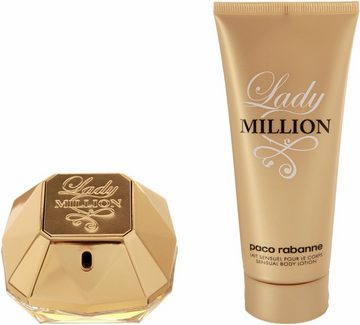 paco rabanne Duft-Set Lady Million, 2-tlg., Parfum, EdP, Frauenduft, Bodylotion