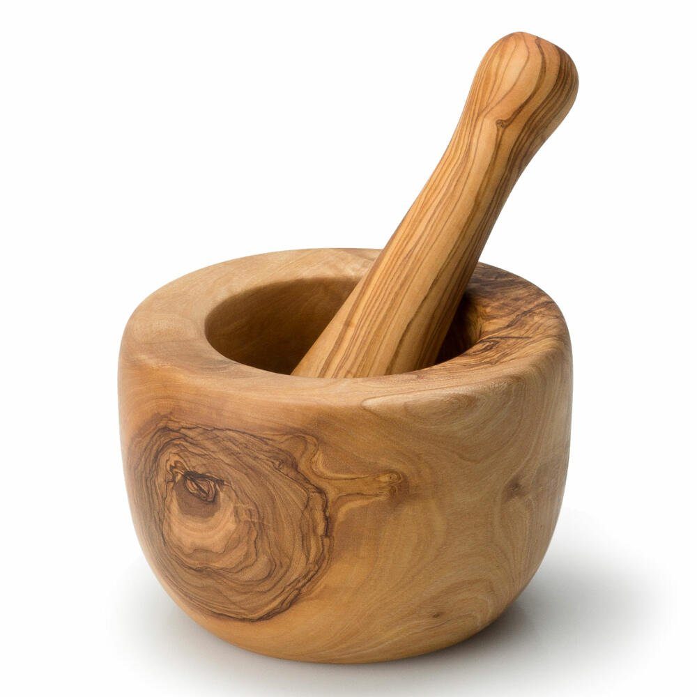 Continenta Mörser Olivenholz L 14 cm