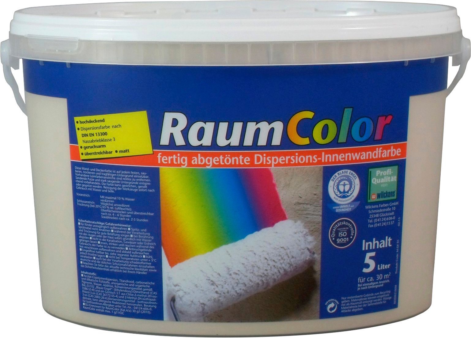 Wilckens Farben Wand- und Spritzarm Raumcolor, Deckenfarbe