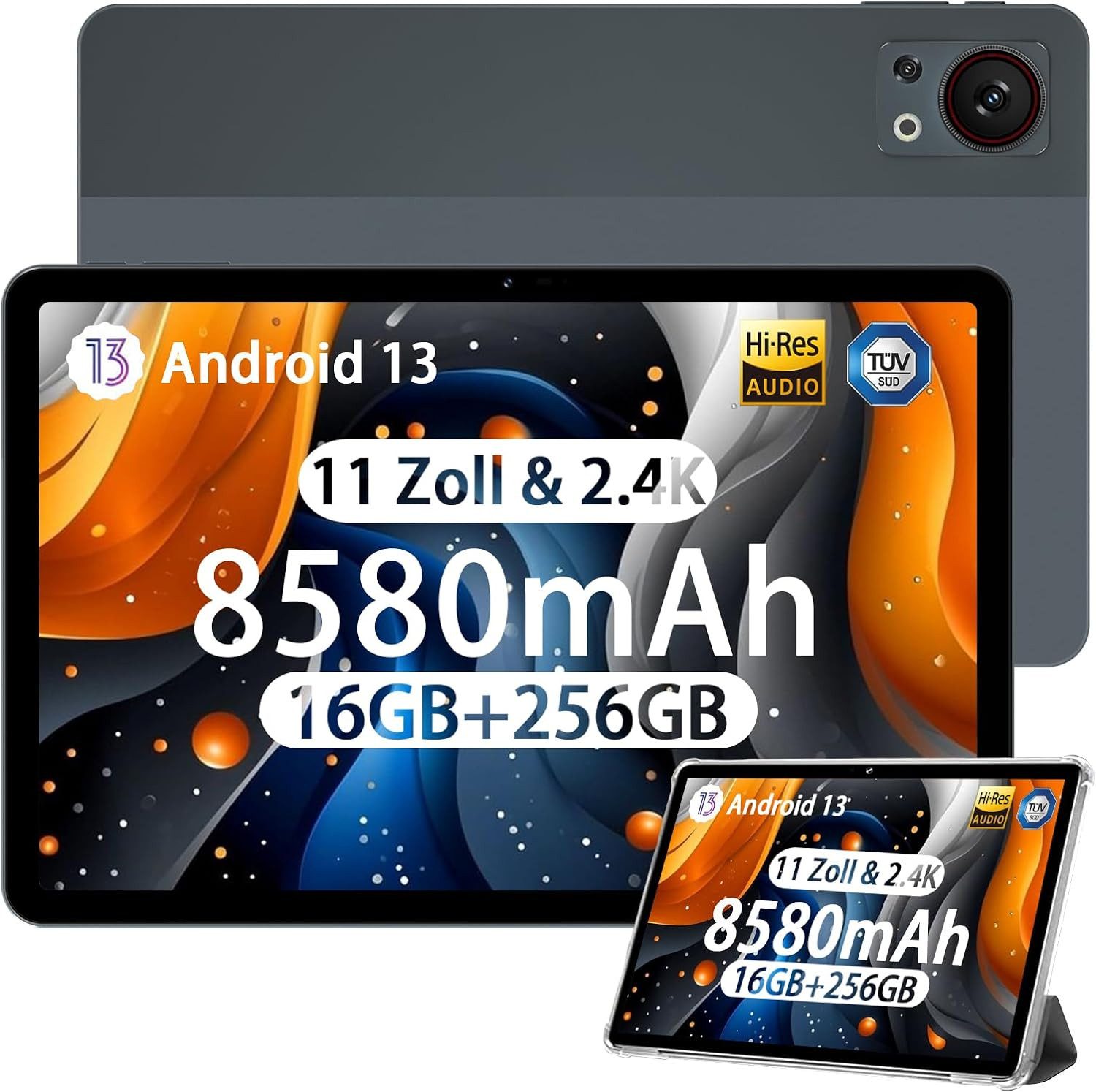 DOOGEE 8580mAh 13MP+8MP Kamera/BT5/Widevine L1/Type-C Gaming Tablet (11