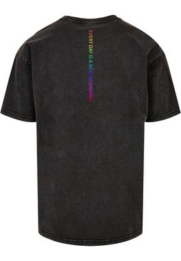 Merchcode T-Shirt Merchcode Herren Hope Rainbow Acid Washed Heavy Oversized Tee (1-tlg)