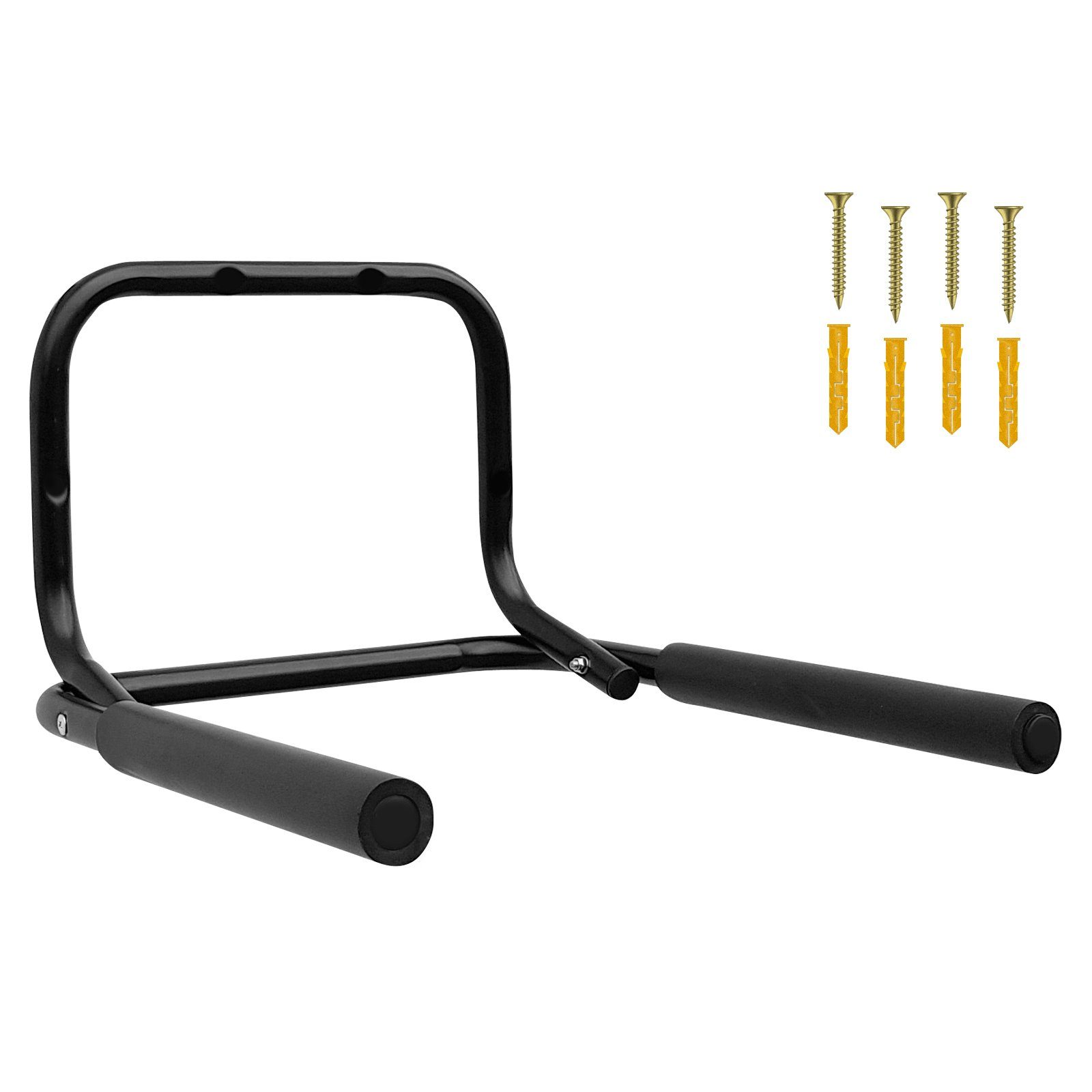 Wellgro Fahrradhalter Wand Fahrradhalter - Stahl, schwarz, klappbar, Tragkraft bis 50 kg